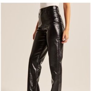 Abercrombie curve love leather pants